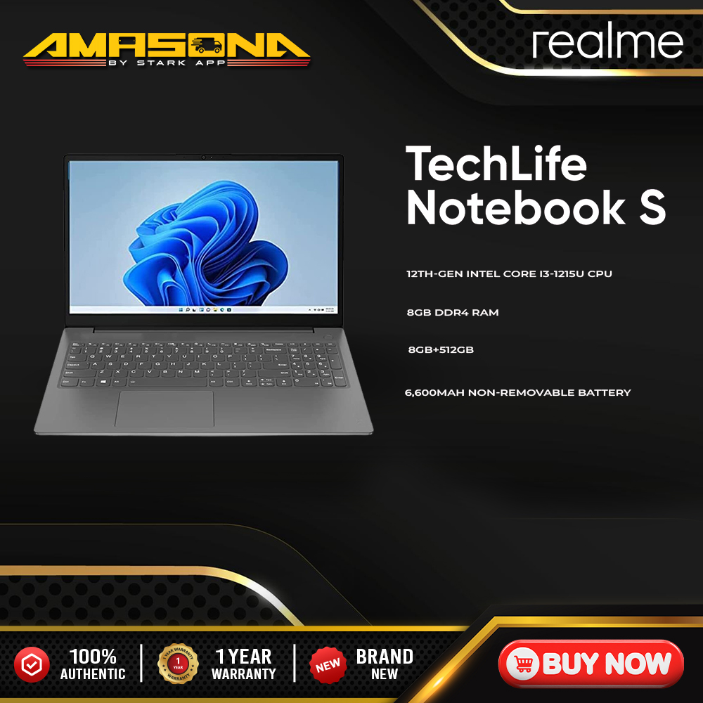 Realme Techlife Notebook S I3 8GB+512GB Silver